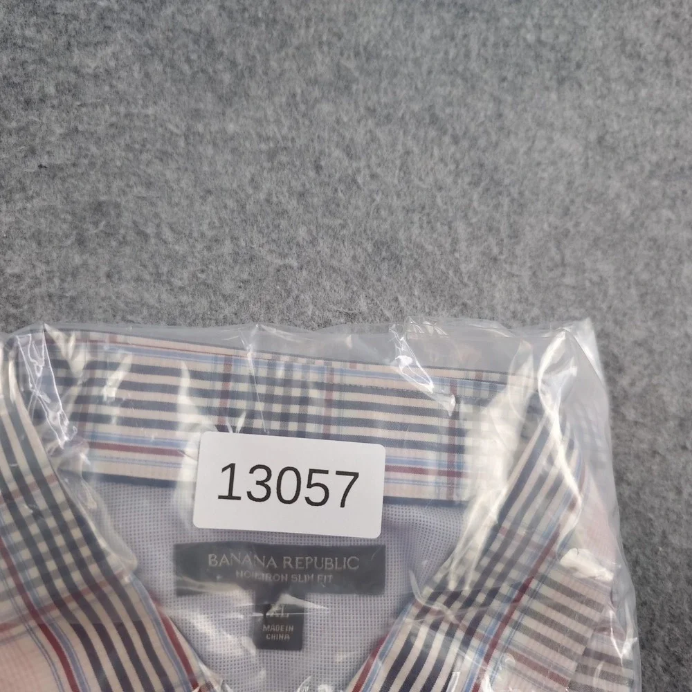 Banana Republic Shirt Mens XL Slim Fit Non Iron Long Sleeve Button Up Cotton